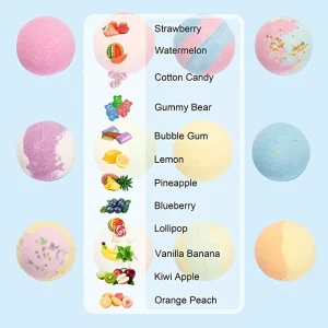 Bath Bombs (Duck) for Kids - Bubble Bath Kids Include 12 Natural
