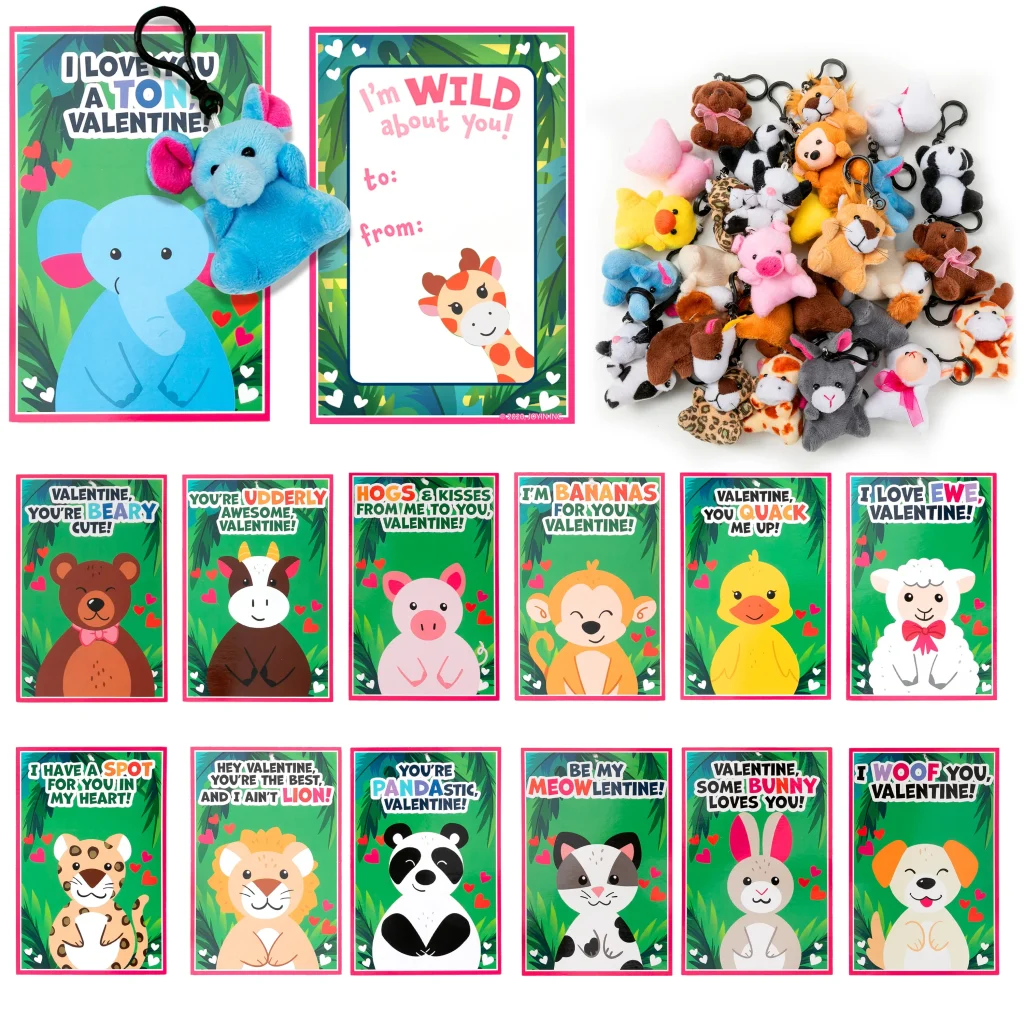 Valentines Day Gifts for Kids Classroom - 28 Packs Super Value Valentines  Stationery Kit, Valentines Cards, Valentines Pencils, Erasers, Pen