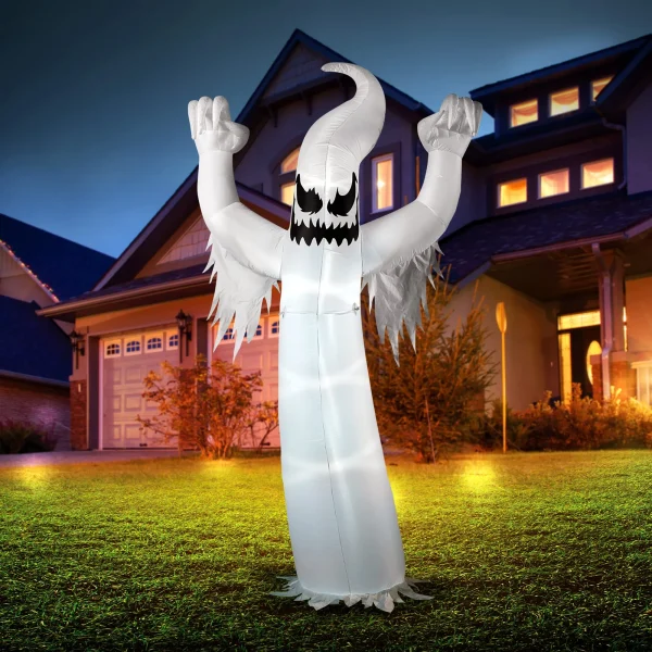 Spooky Halloween Inflatable Ghost Yard Decoration 12ft