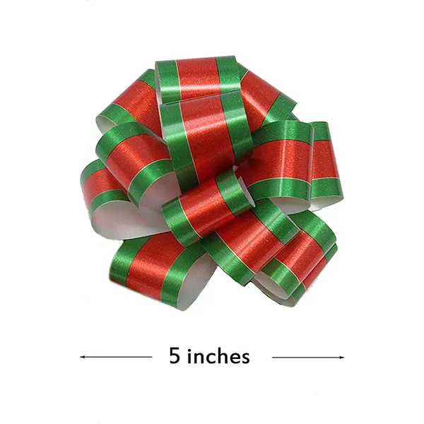 16 Pieces Christmas Bows for Present, Pull Bows for Gift Wrapping, Easy and  Fast Wrapping Christmas Gift Bows with Ribbon, Holiday Gift Bows for
