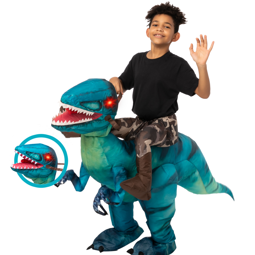 2023 Child Blow up Dinosaur Riding Costume for Sale | Joyfy