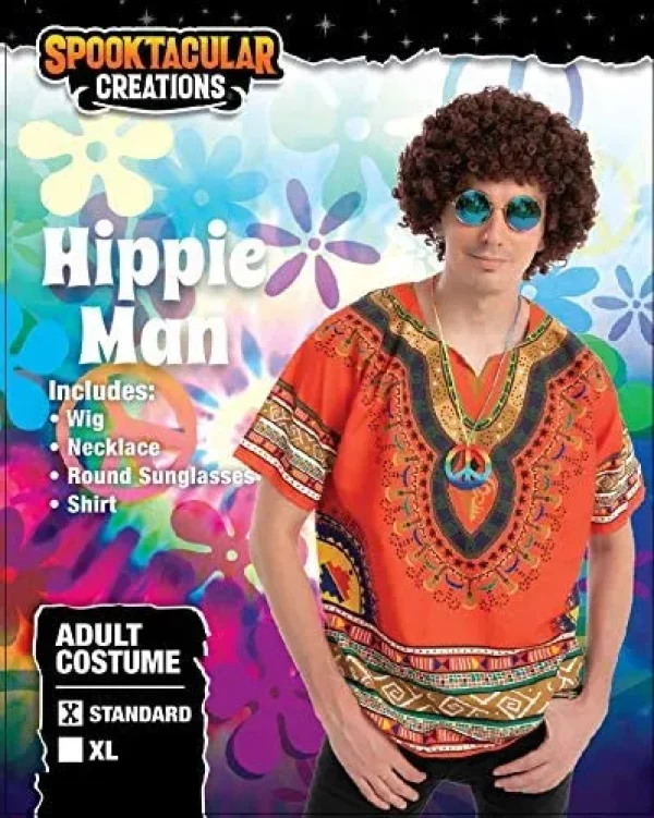 Hilarious Men's Hippie Costume for Halloween
