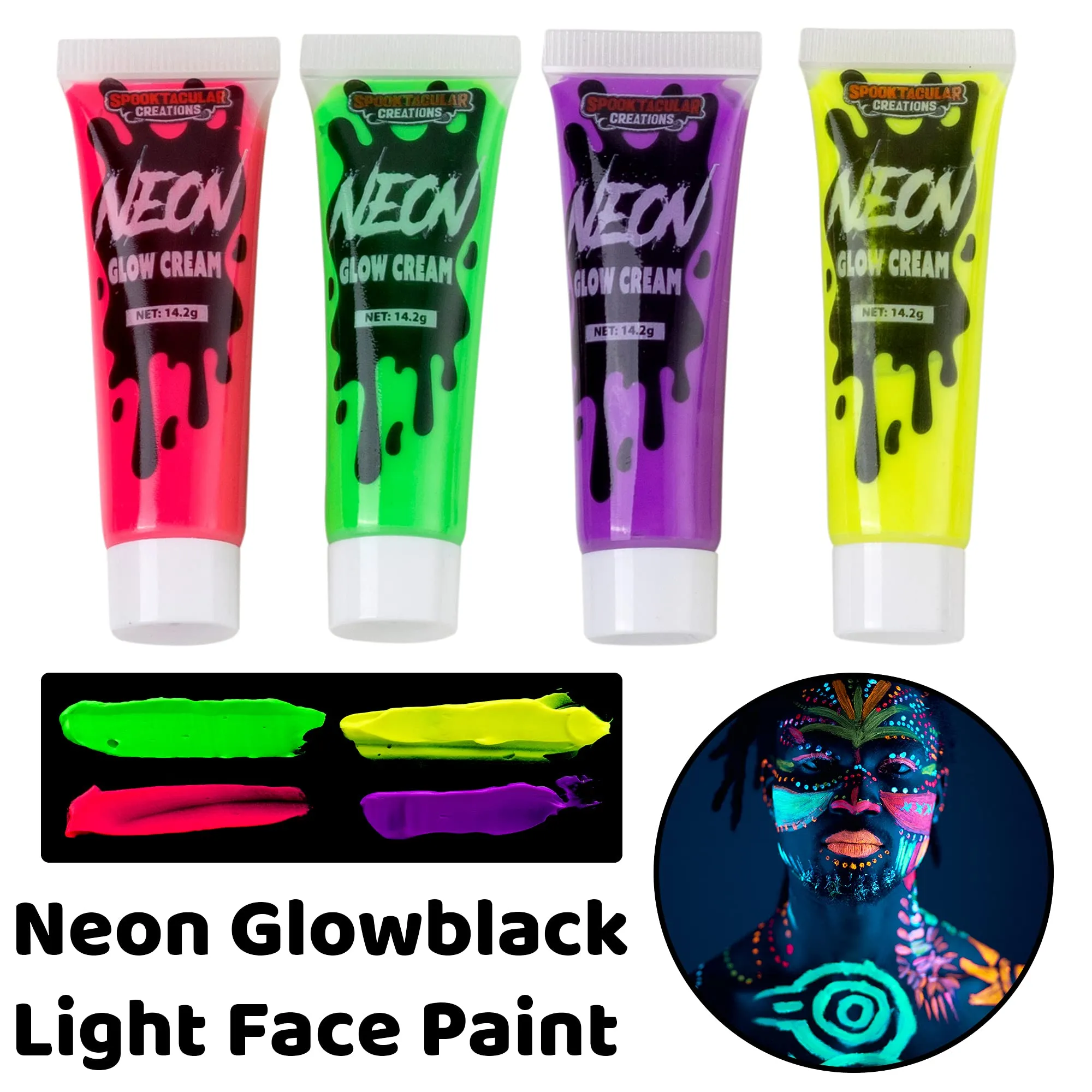 Halloween Makeup Kit with Glow in the Dark Face Cream- SPOOKTACULAR