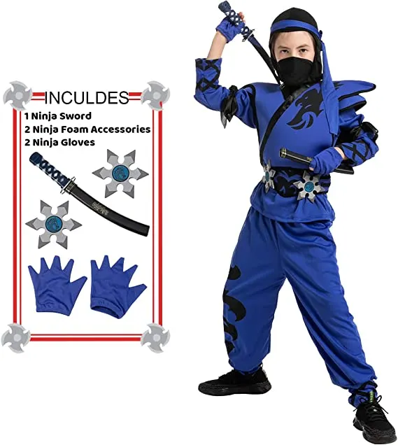 Mens Lightning Ninja Costume