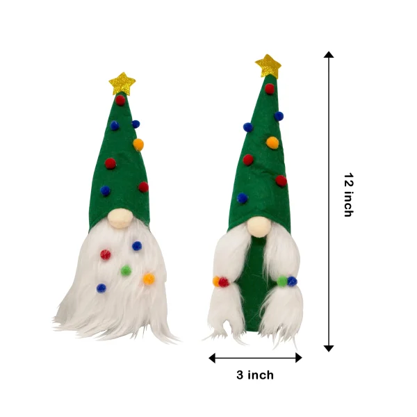 Best 2pcs Couple Elf Gnome Christmas Decorations 12in