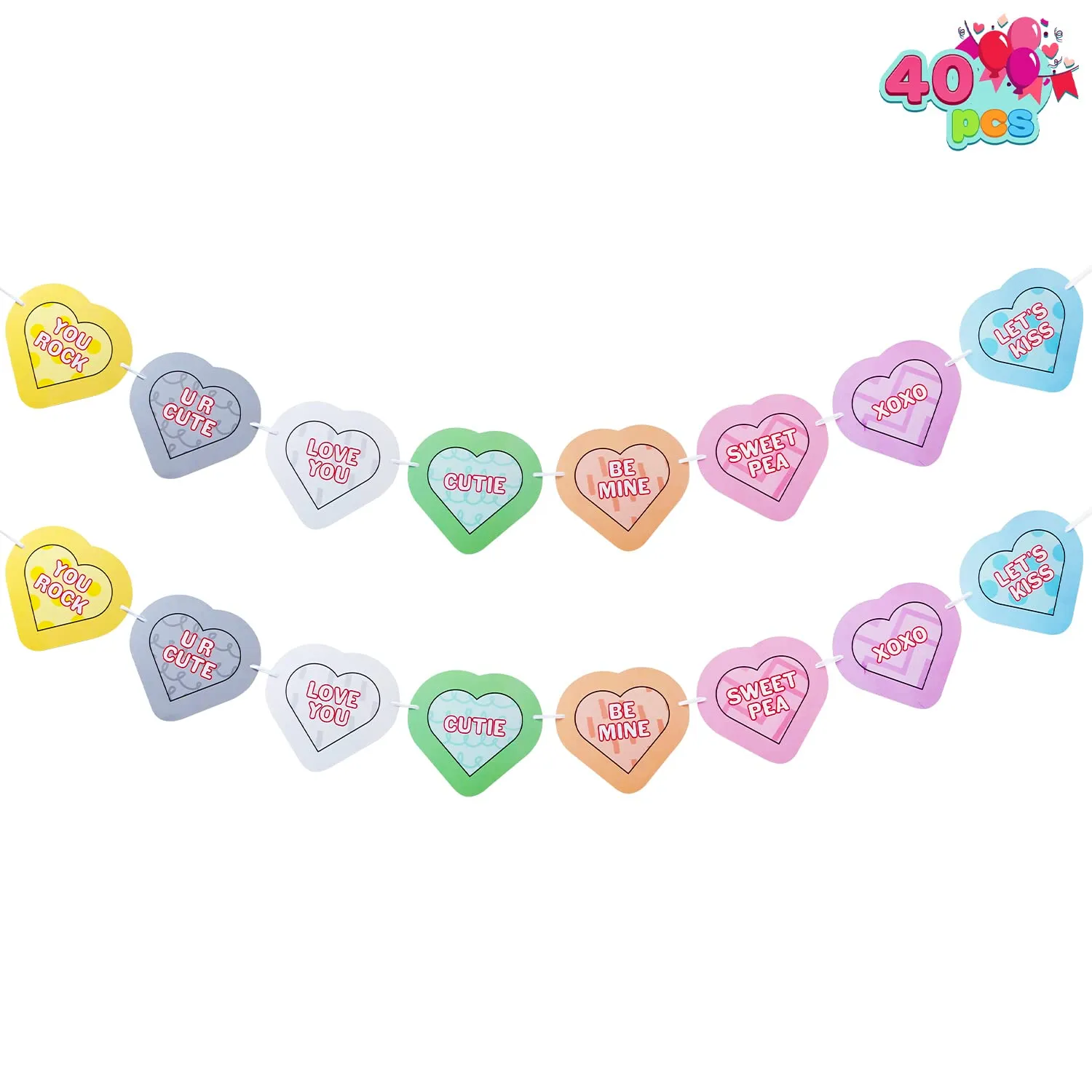 JOYIN Valentines Day Craft Gift Set with 100 Heart Doilies, 24 Pieces Foam Hearts and 2 Bags of Foam Heart Stickers