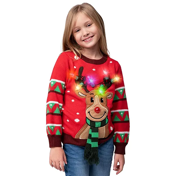 DIY Ugly Christmas Sweater For Kids · The Girl in the Red Shoes