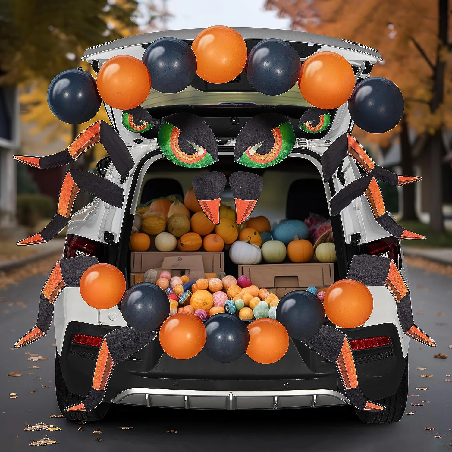 Joyin Halloween Trunk or Treat with Spider Design, Car Archway Garage Decoration