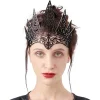 Women Black Queen Crown Head Piece  Accessory for Halloween Dress up