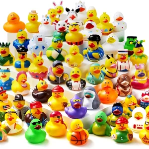 15Pcs Rubber Ducks with Mesh Carry Bag